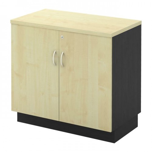 Χαμηλό ντουλάπι σε φυσικό χρώμα ξύλου 80x41x86εκ