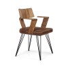 Design καρέκλα με μεταλλικά πόδια